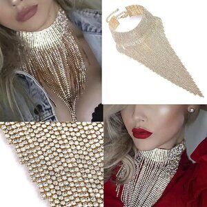 Rhinestone Statement Necklace